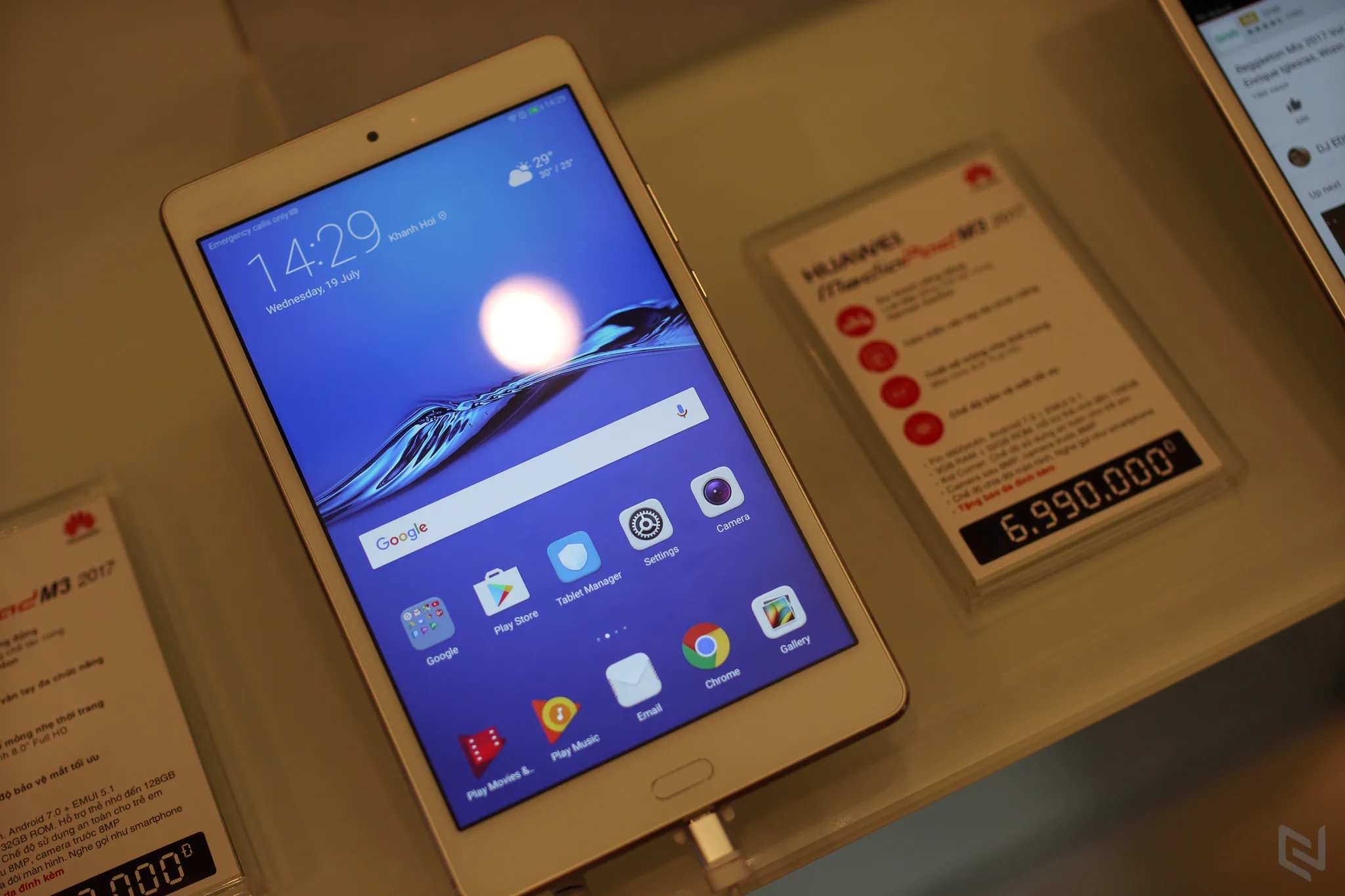 Huawei chính thức ra mắt máy tính bảng MediaPad M3 2017 và MediaPad T3-8