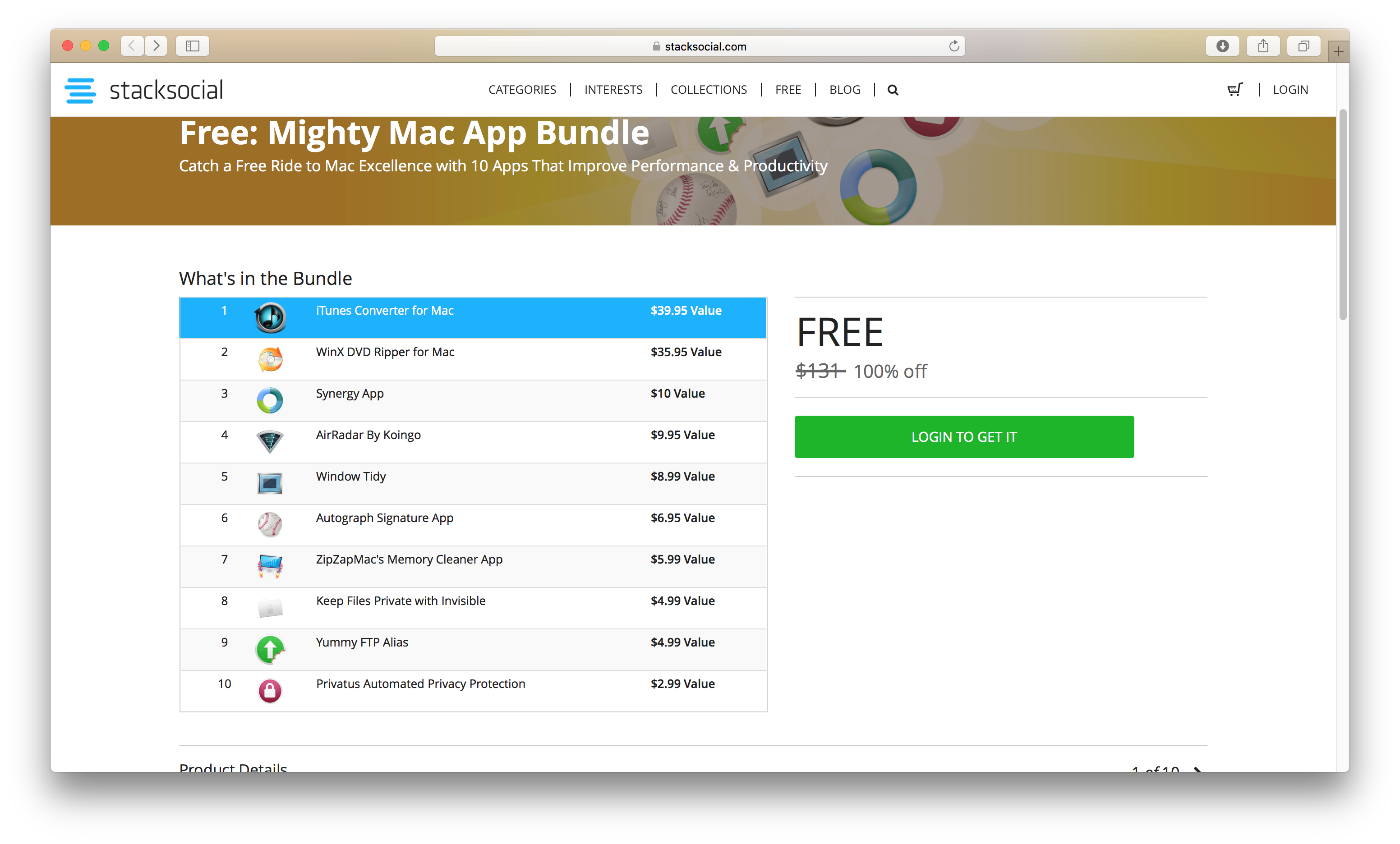 StackSocial miễn phí bộ Mighty Mac App trị giá 131 USD