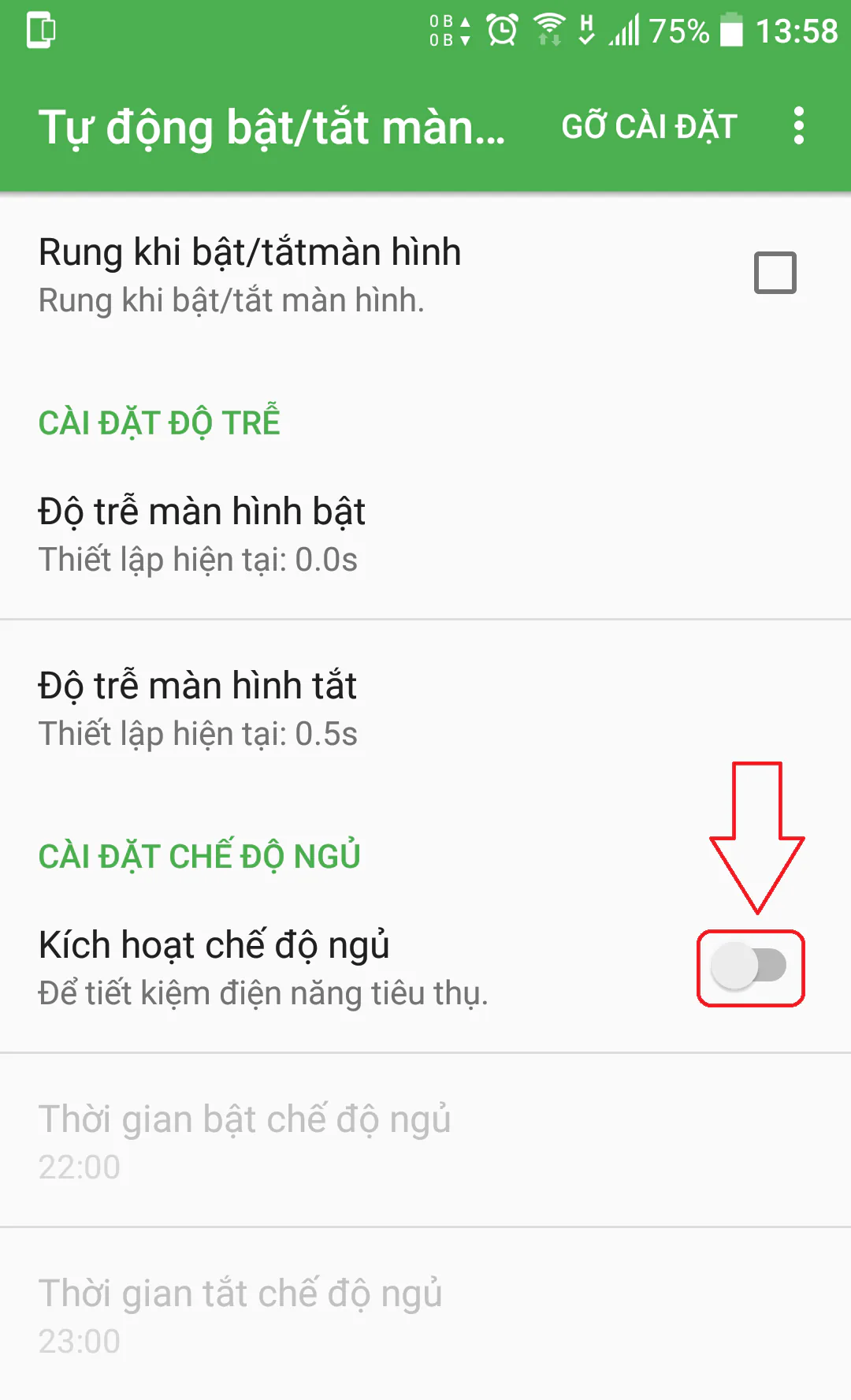 Mở khóa thiết bị Android bằng cảm biến 