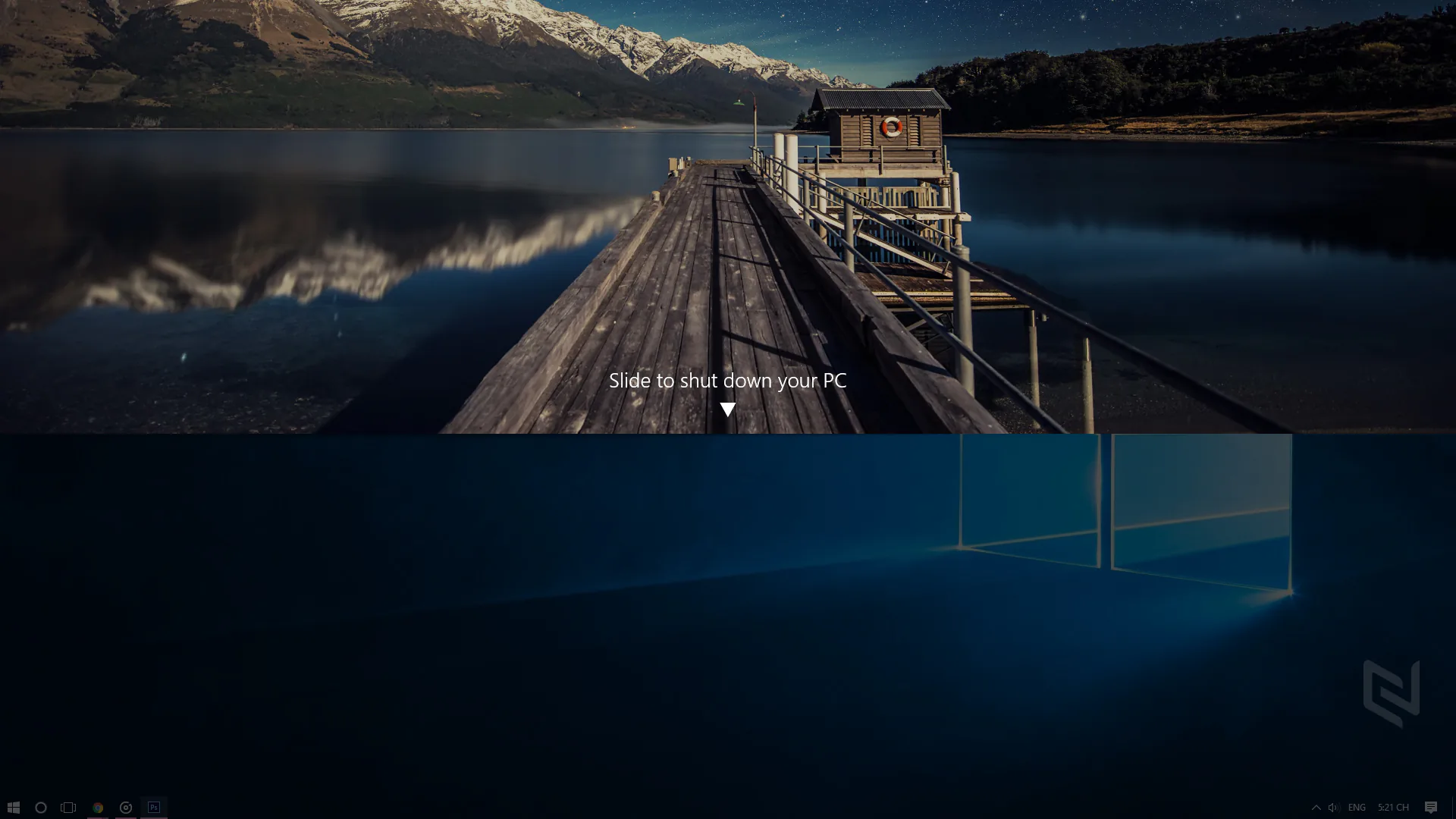 Trượt để tắt máy trên WIndows 10