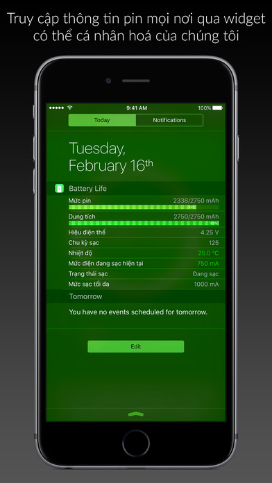 Battery Life: Ứng dụng kiểm tra pin trên iOS