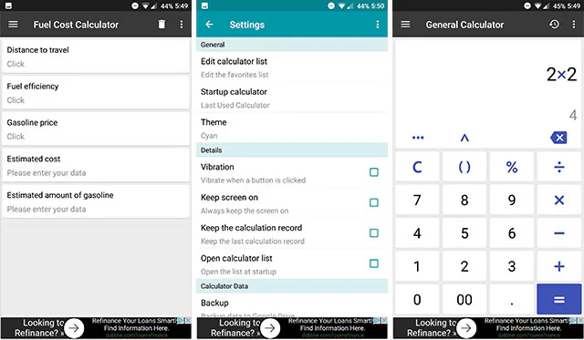 9 Ứng dụng Calculator (Máy tính) miễn phí cho Android