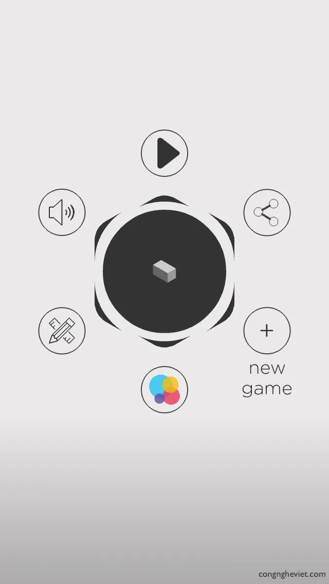 Mời tải về game Hocus.: di chuyển khối 3D, tự tạo màn chơi.
