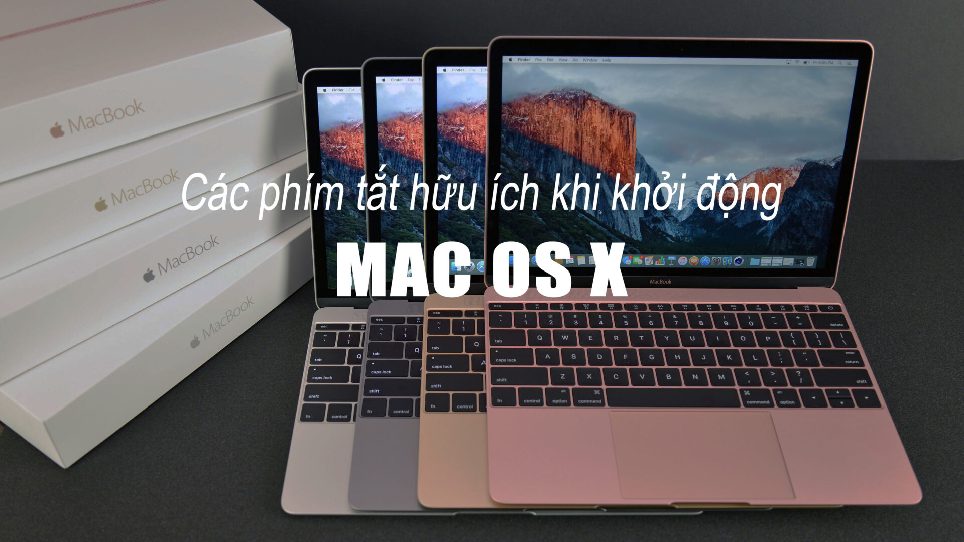 Các phím tắt hữu ích khi khởi động Mac OS X