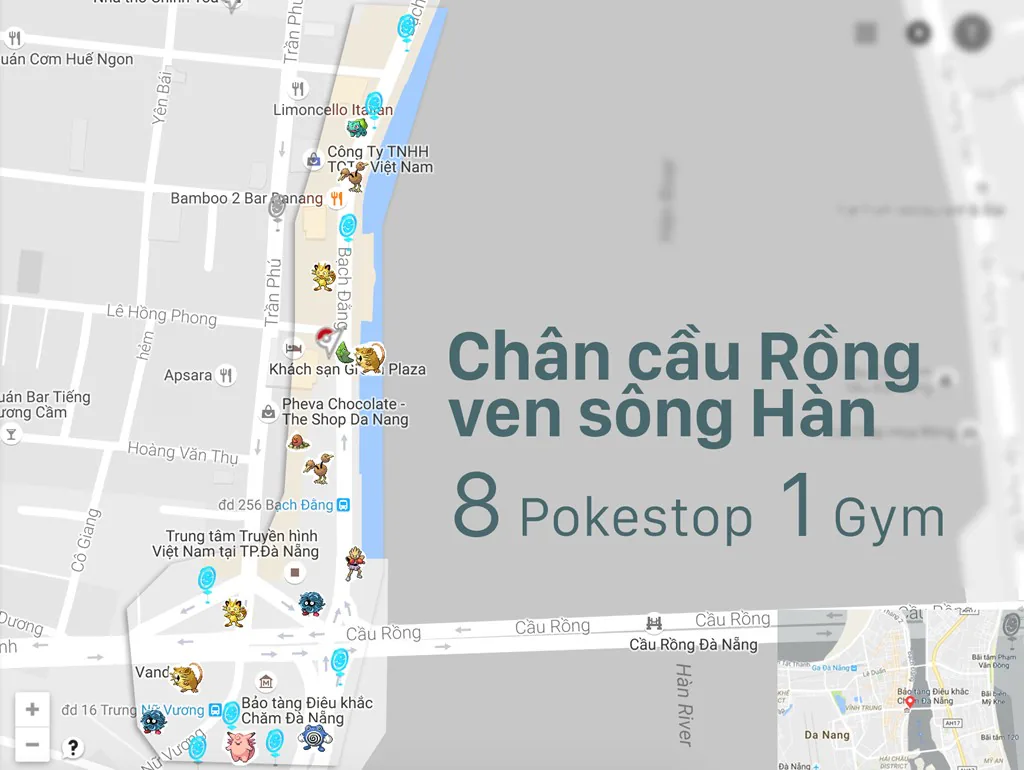 Những địa điểm tập trung nhiều Pokemon nhất tại Việt Nam