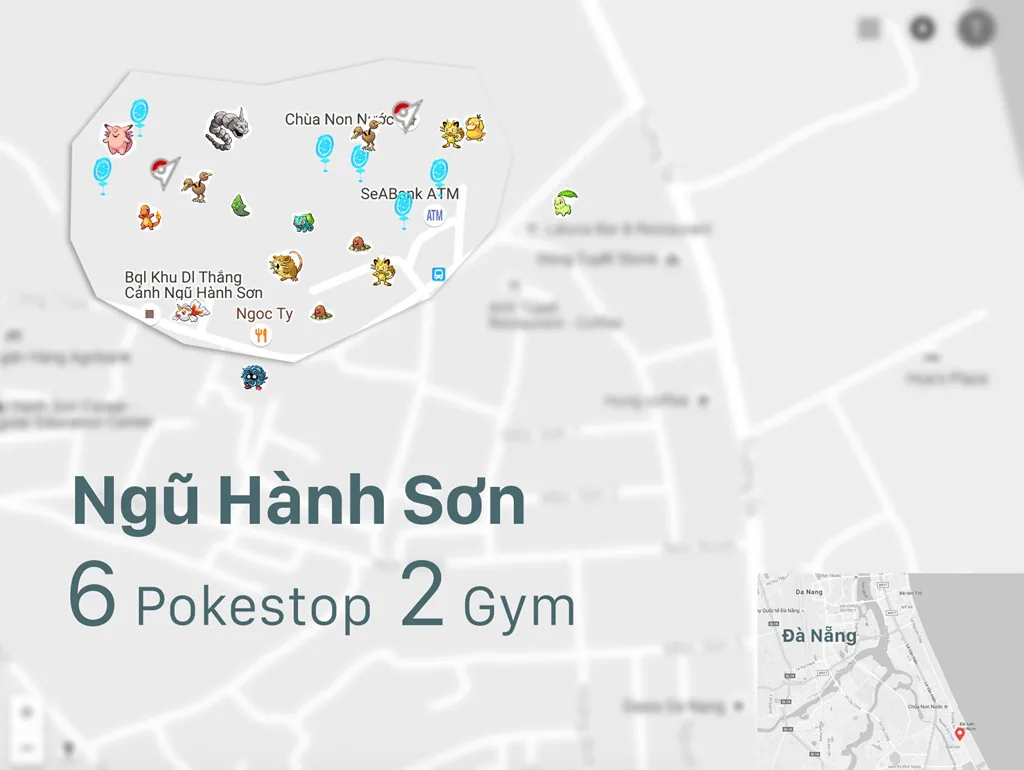Những địa điểm tập trung nhiều Pokemon nhất tại Việt Nam