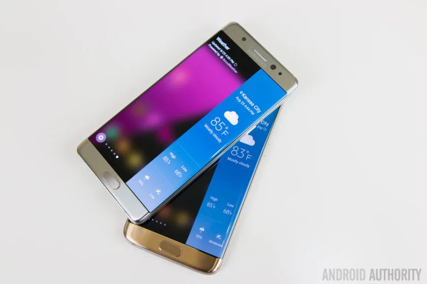 So sánh Samsung Galaxy Note 7 vs Galaxy S7 Edge