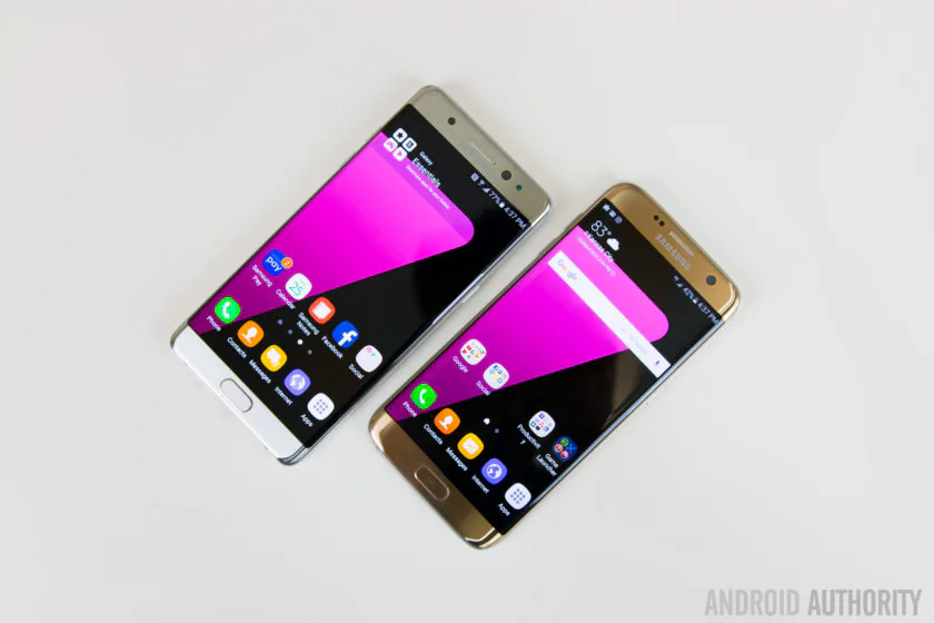So sánh Samsung Galaxy Note 7 vs Galaxy S7 Edge