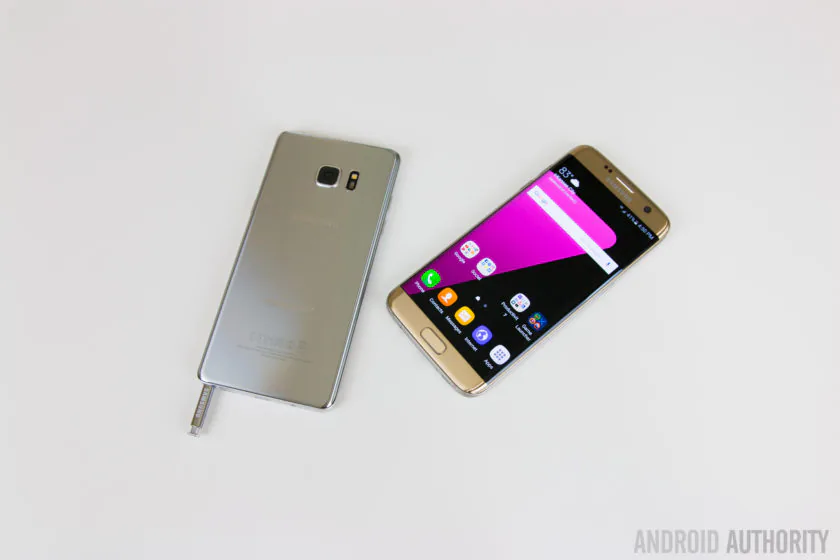 So sánh Samsung Galaxy Note 7 vs Galaxy S7 Edge
