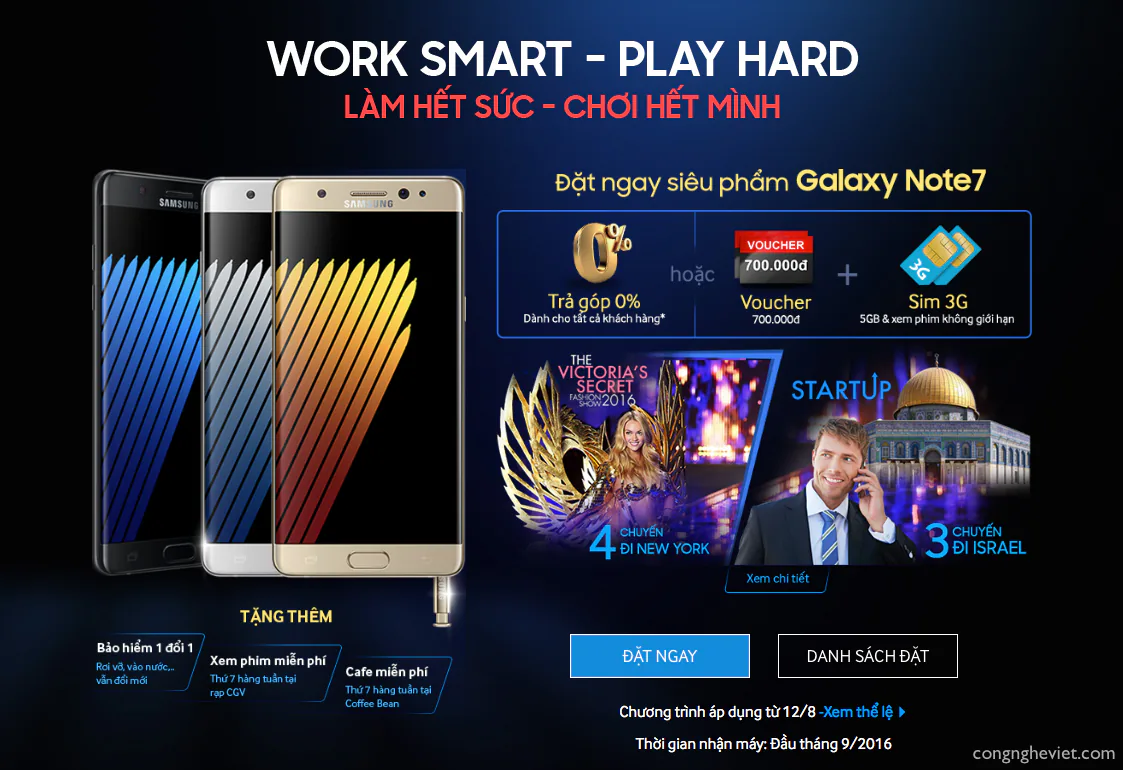 Hơn 5.000 đơn hàng đặt mua trước Galaxy Note 7 tại FPT Shop