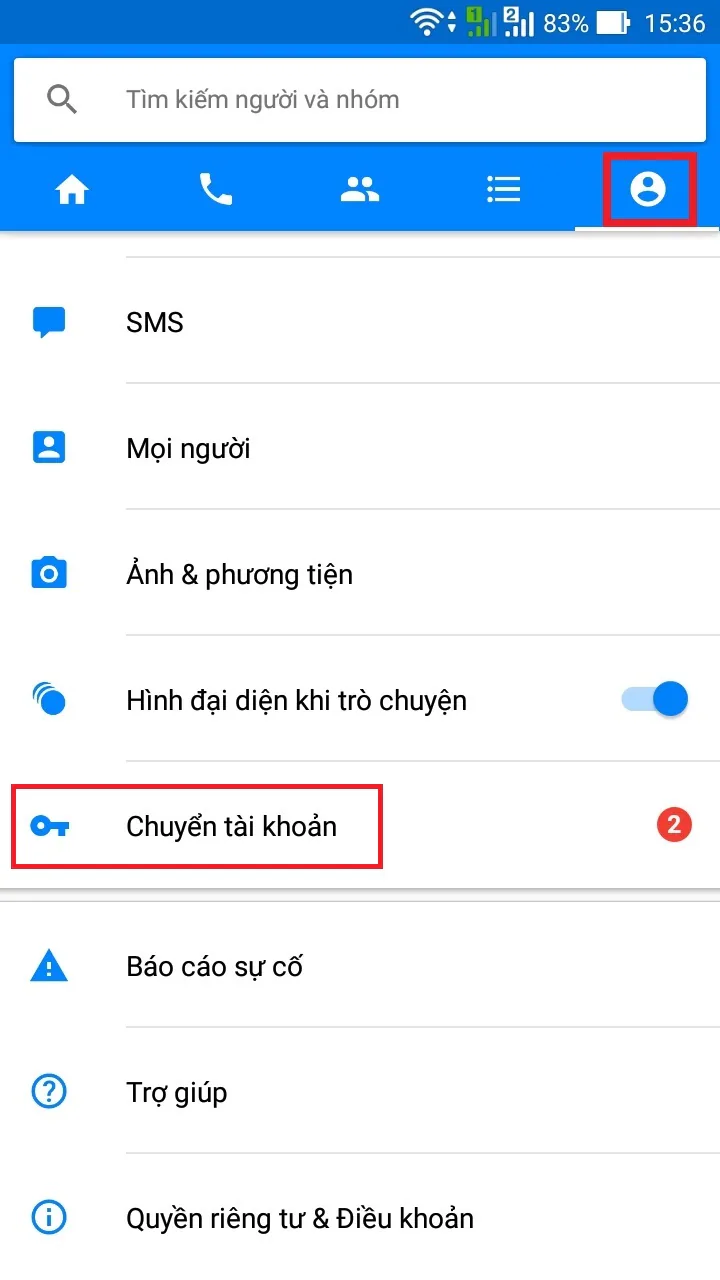 Hướng dẫn đăng xuất Facebook Messenger trên di động