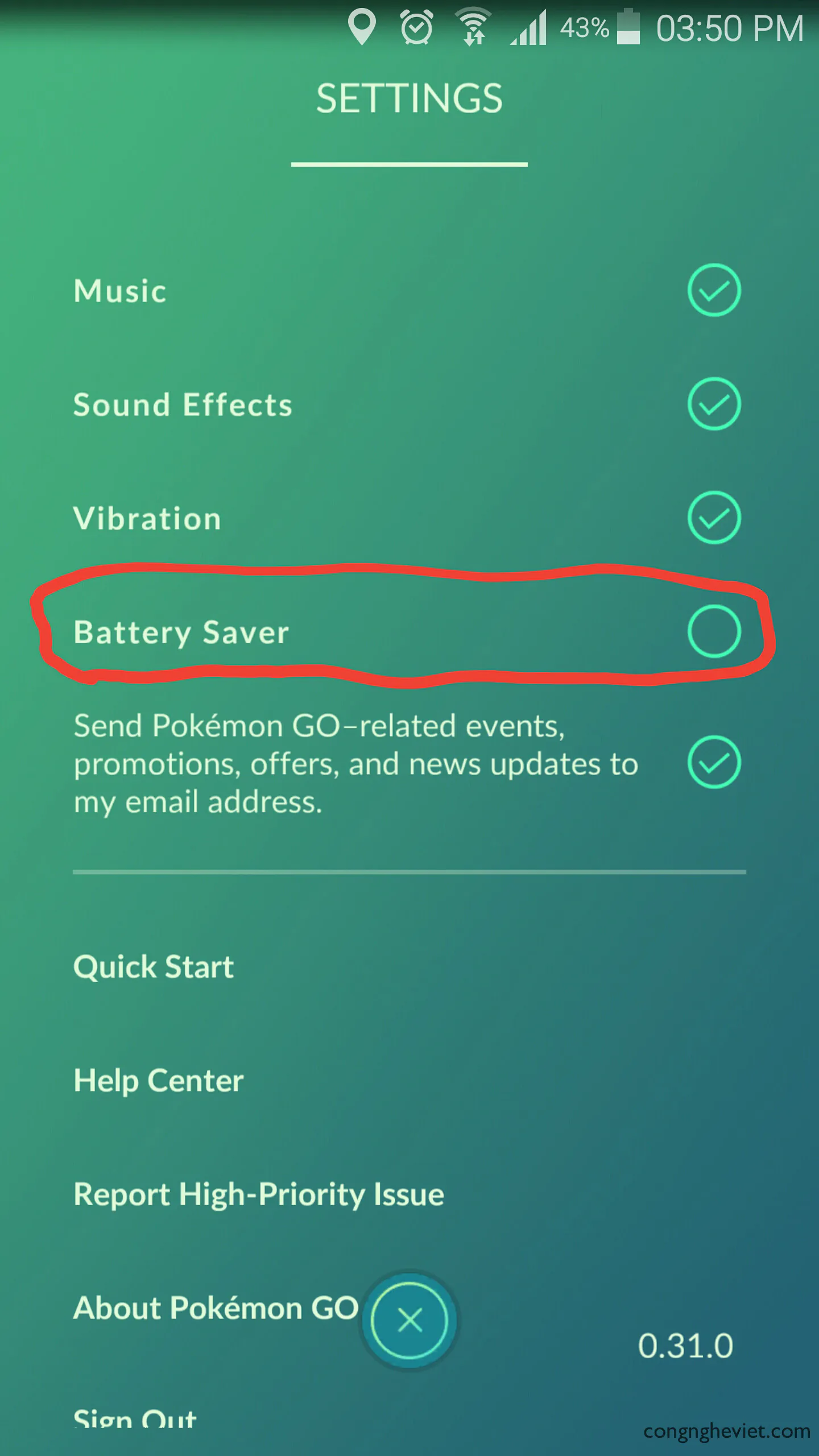 Hướng dẫn cách kéo dài thời gian chơi Pokemon GO