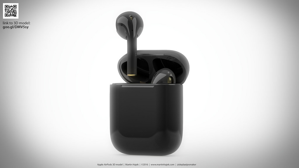 Ý tưởng tai nghe AirPods màu đen Jet Black cực đẹp