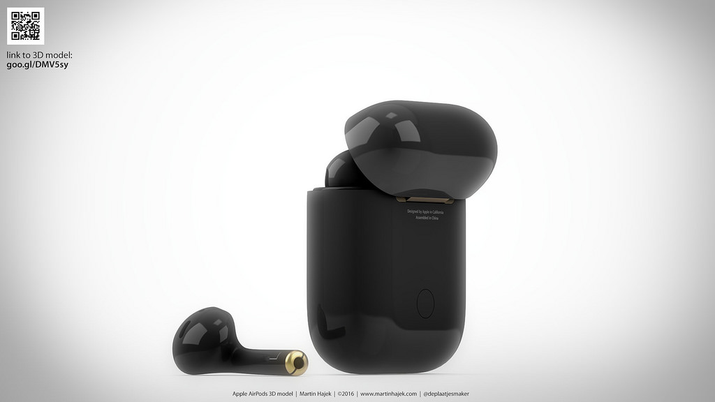 Ý tưởng tai nghe AirPods màu đen Jet Black cực đẹp