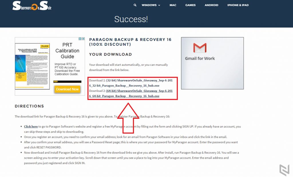 Mời tải về miễn phí phần mềm Paragon Backup & Recovery 16 trị giá ($39.95)