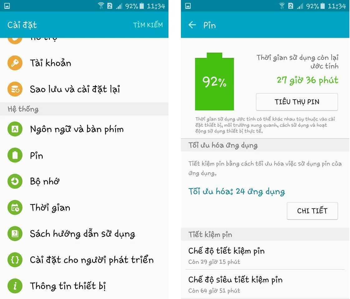 Mẹo kéo dài thời lượng pin cho smartphone Android