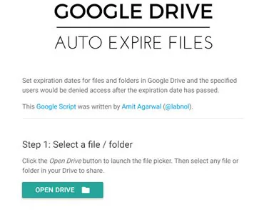 Đặt thời gian "sống" cho link chia sẻ của Google Drive