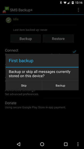 Sao lưu tin nhắn vào tài khoản Gmail với SMS Backup+