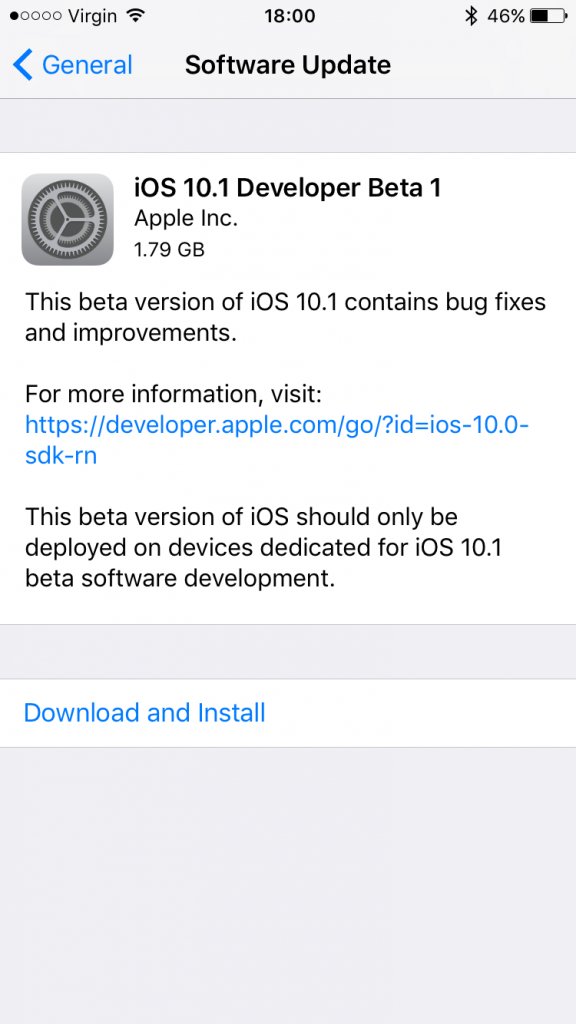 Mời tải về iOS 10.1 Developer Beta, cập nhật Portrait mode cho iPhone 7 Plus