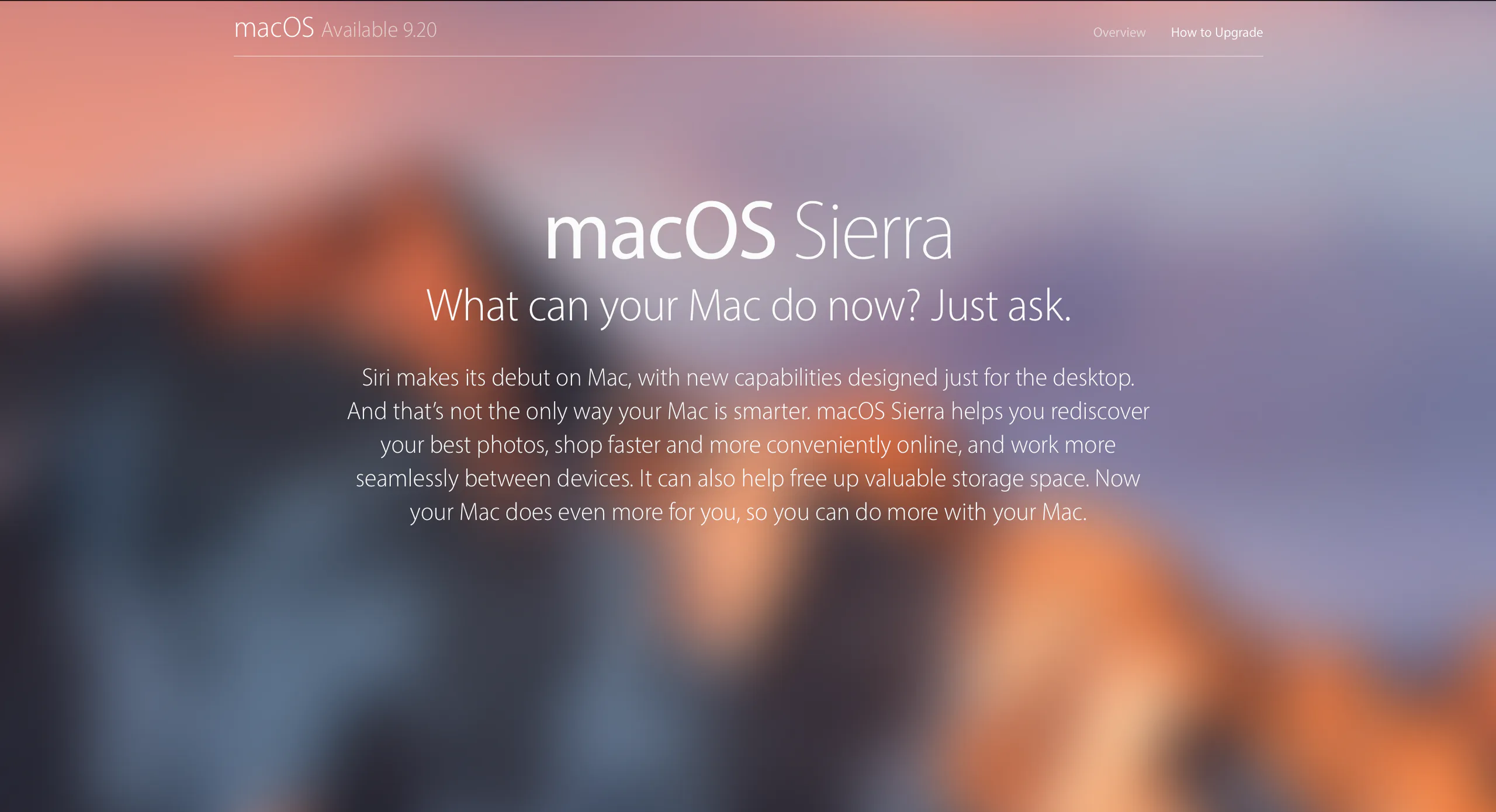 mac os sierra
