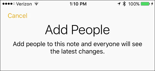 Làm việc nhóm trên ứng dụng Notes của iOS 10