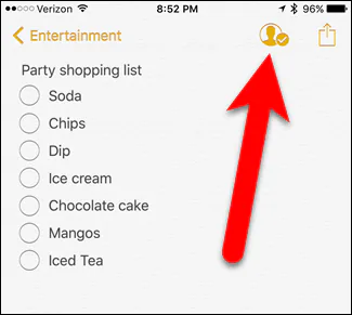 Làm việc nhóm trên ứng dụng Notes của iOS 10