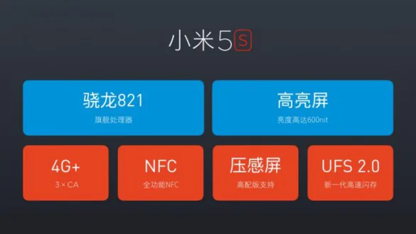 Xiaomi ra mắt bộ đôi Mi 5s và Mi 5s Plus giá từ $300
