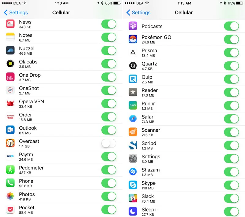 Cách tiết kiệm dữ liệu mạng trên iOS