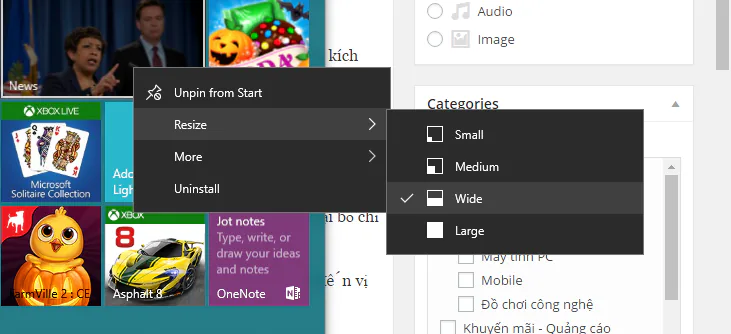 Hướng dẫn tùy biến Start Menu trên Windows 10