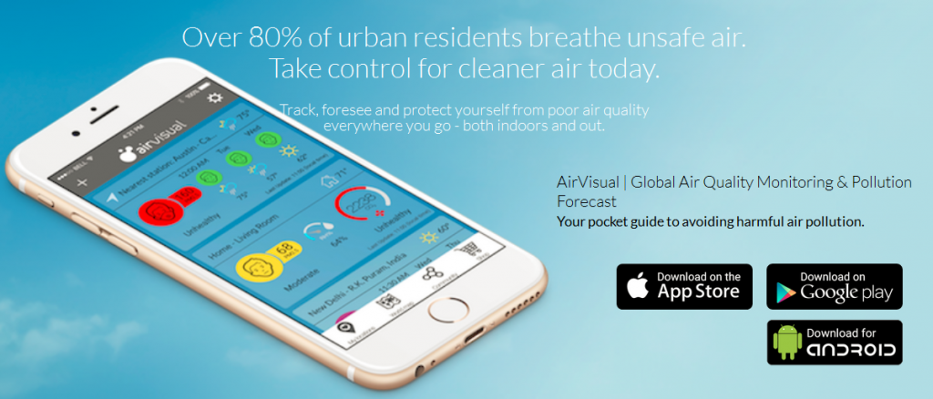 Dùng AirVisual kiểm tra mức độ ô nhiễm không khí (iOS/Android)