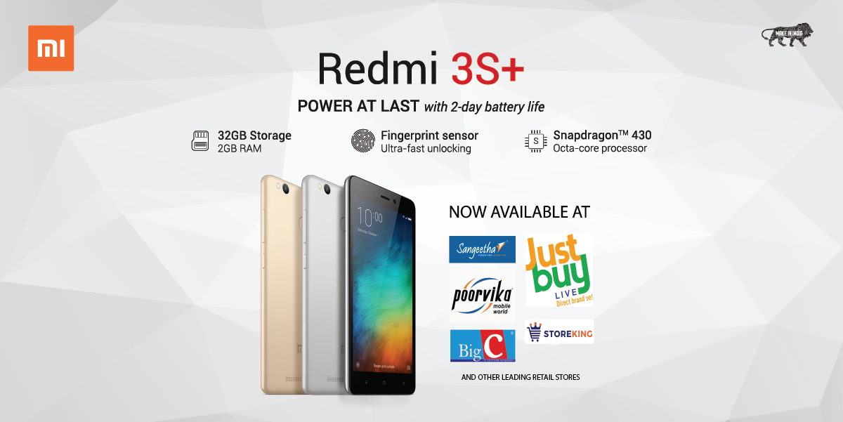 Xiaomi Redmi 3S Plus: Smartphone giá rẻ với chip octa và pin 4100 mAh