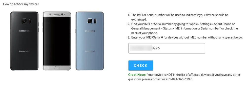 Note7 check