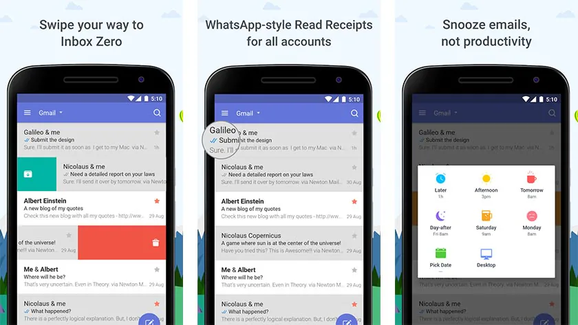 5 Ứng dụng quản lý Email tốt nhất cho điện thoại Android