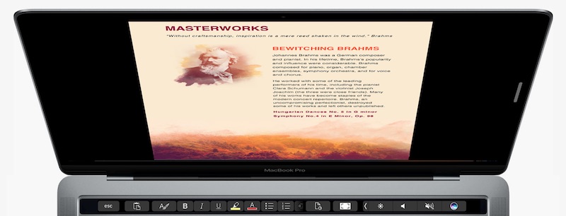 Microsoft Office hoạt động trên Touch Bar của MacBook Pro mới ra sao?