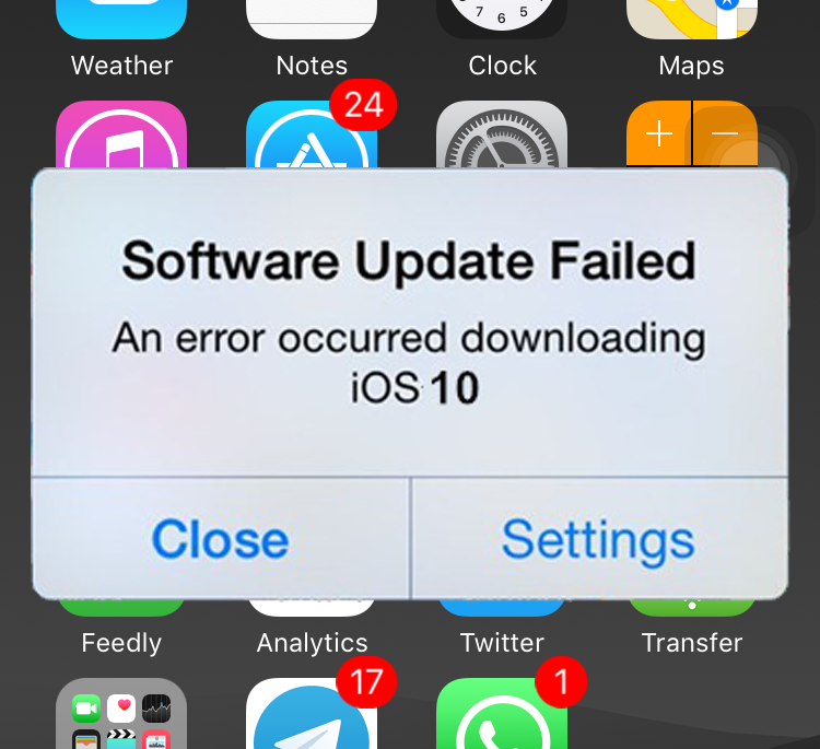 10 lỗi thường gặp trên iOS 10 và cách khắc phục