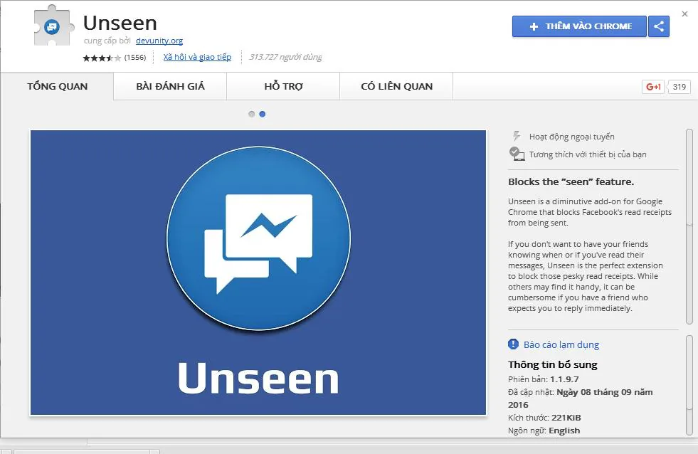 Ẩn "Đang nhập" và "Đã xem" trên tin nhắn Facebook