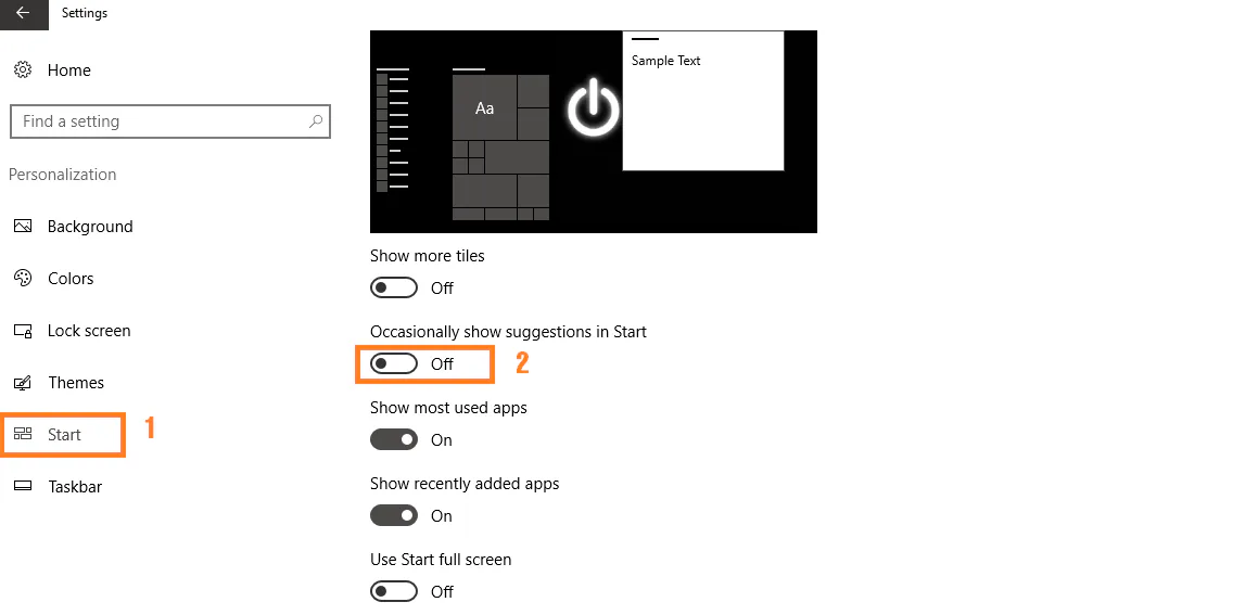 Hướng dẫn tắt quảng cáo trên Windows 10