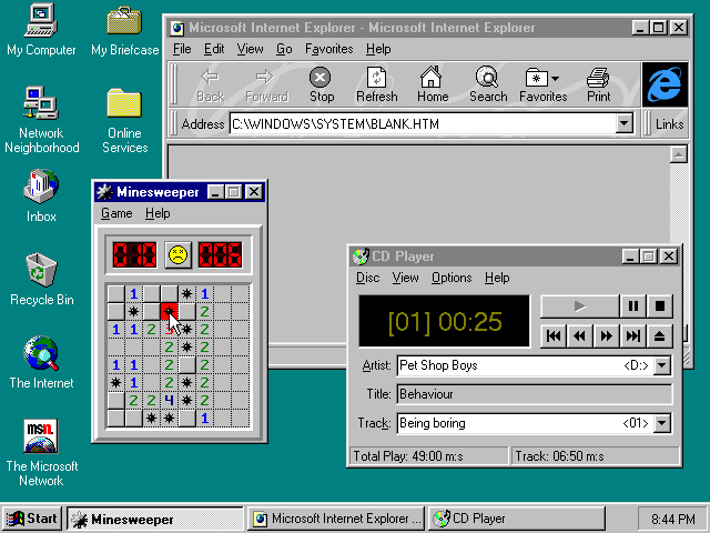 Windows 95.