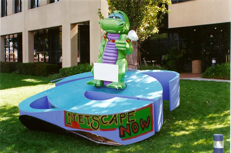 Netscape 72, Microsoft 18.