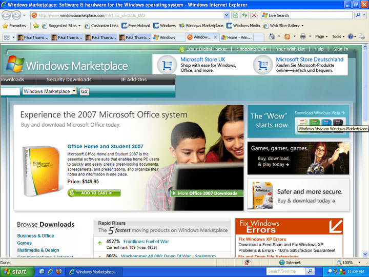 IE8, phiên bản Internet Explorer cuối cùng hỗ trợ Windows XP.