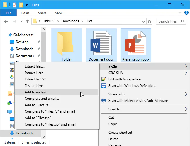Chương trình nén tập tin tốt nhất cho Windows