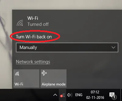 Hướng dẫn hẹn giờ tự động bật Wi-Fi trên Windows 10