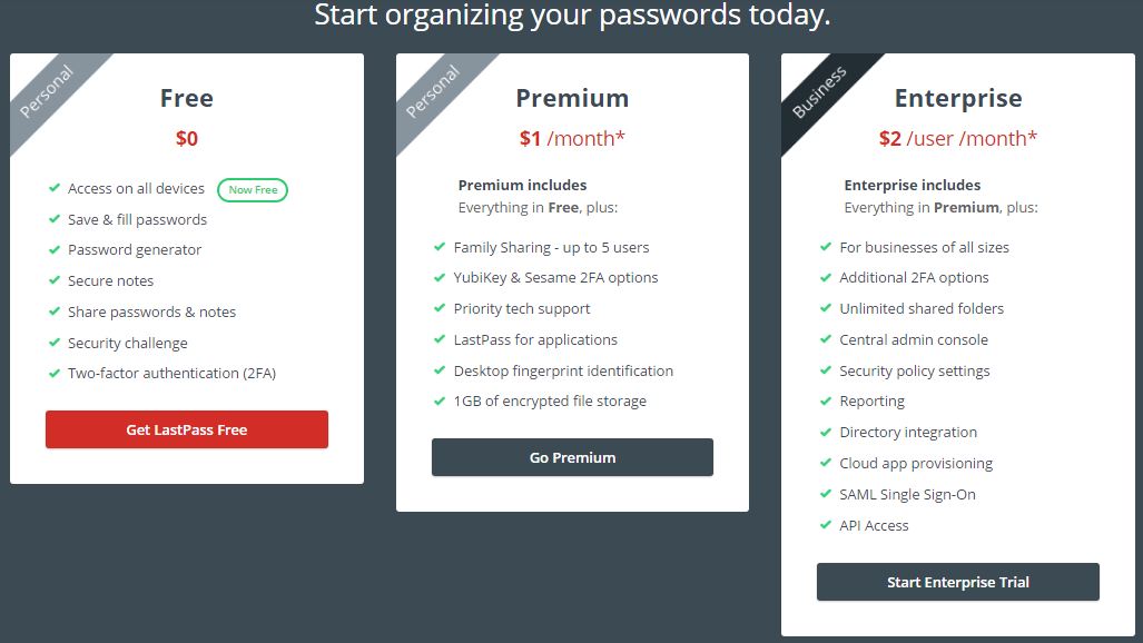 Phần mềm quản lý mật khẩu LastPass đã cho miễn phí sử dụng không giới hạn thiết bị