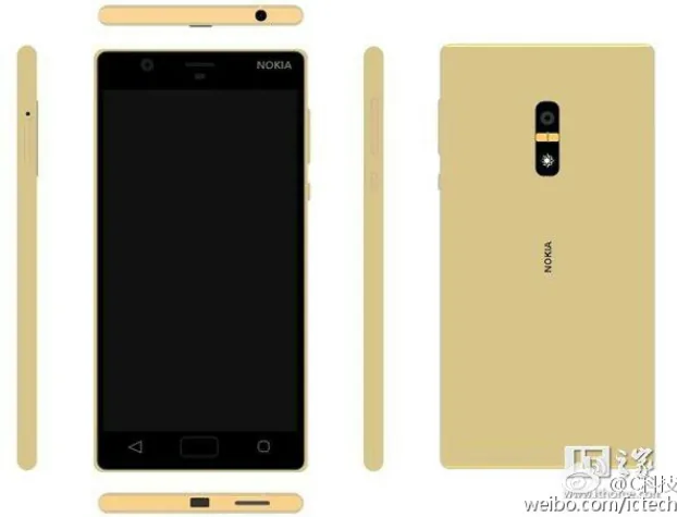 Nokia-D1C-in-Gold-with-a-fingerprint-scanner-on-the-back