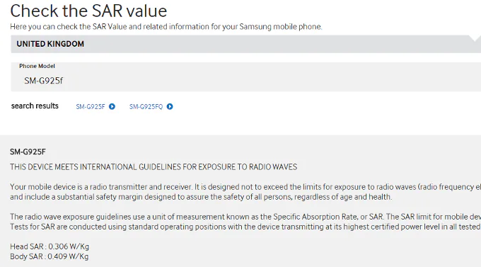 SAR-level-Galaxy-S6