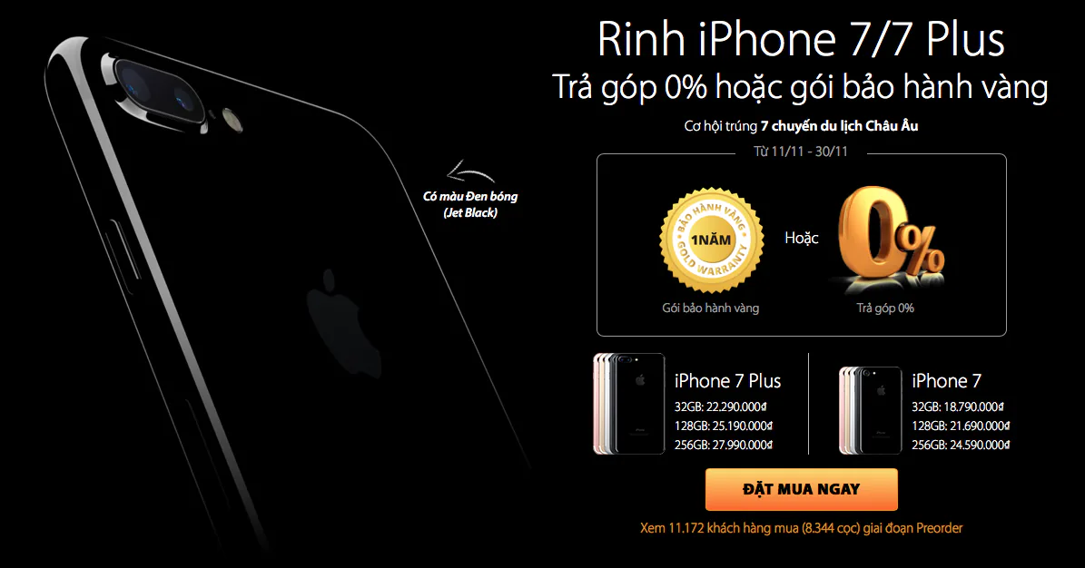 Thế Giới Di Động giao hàng iPhone 7/ 7 Plus