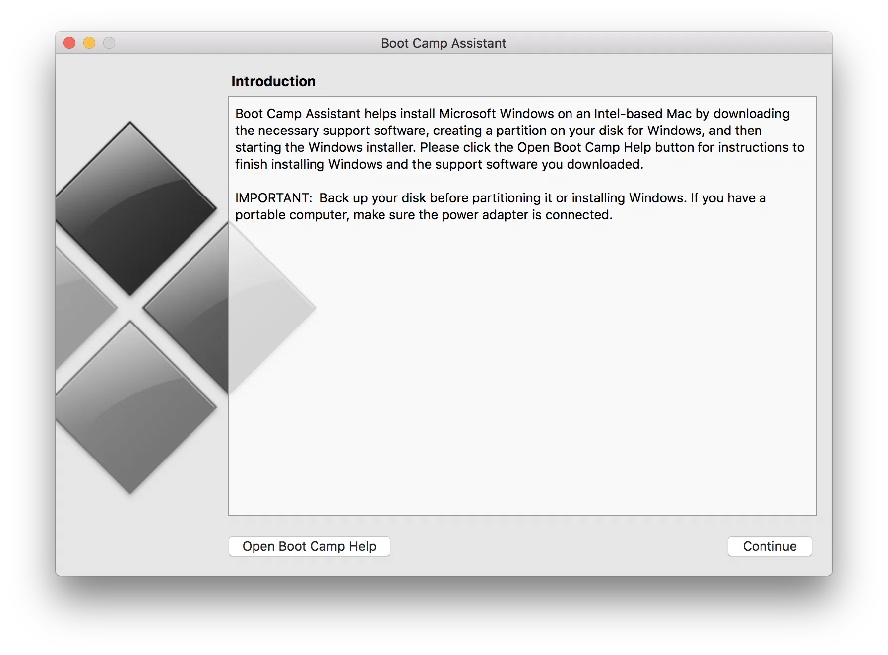 cài windows bằng bootcmap cho macbook pro 2016