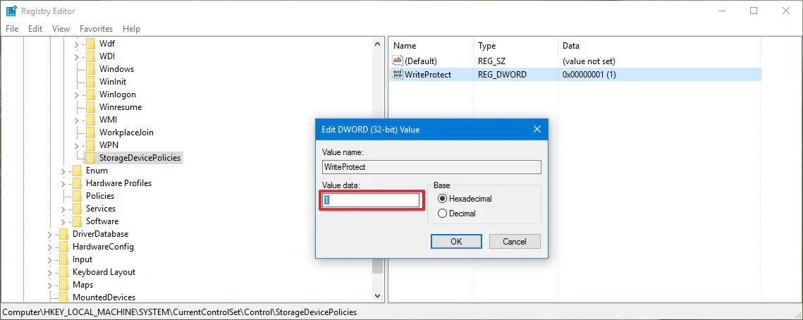 Hướng dẫn kích hoạt tính năng bảo vệ thiết bị USB trên Windows 10