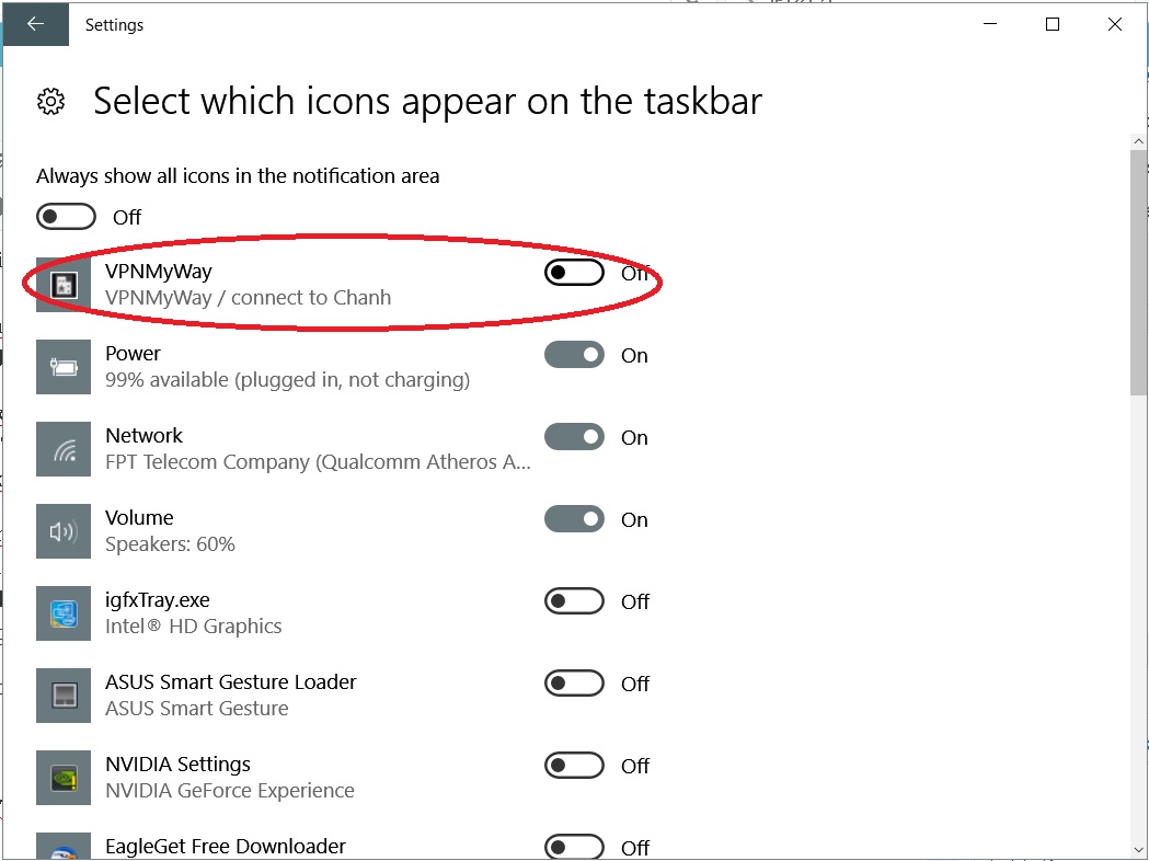 Kết nối VPN bằng một cú nhấp chuột trên Windows 10 