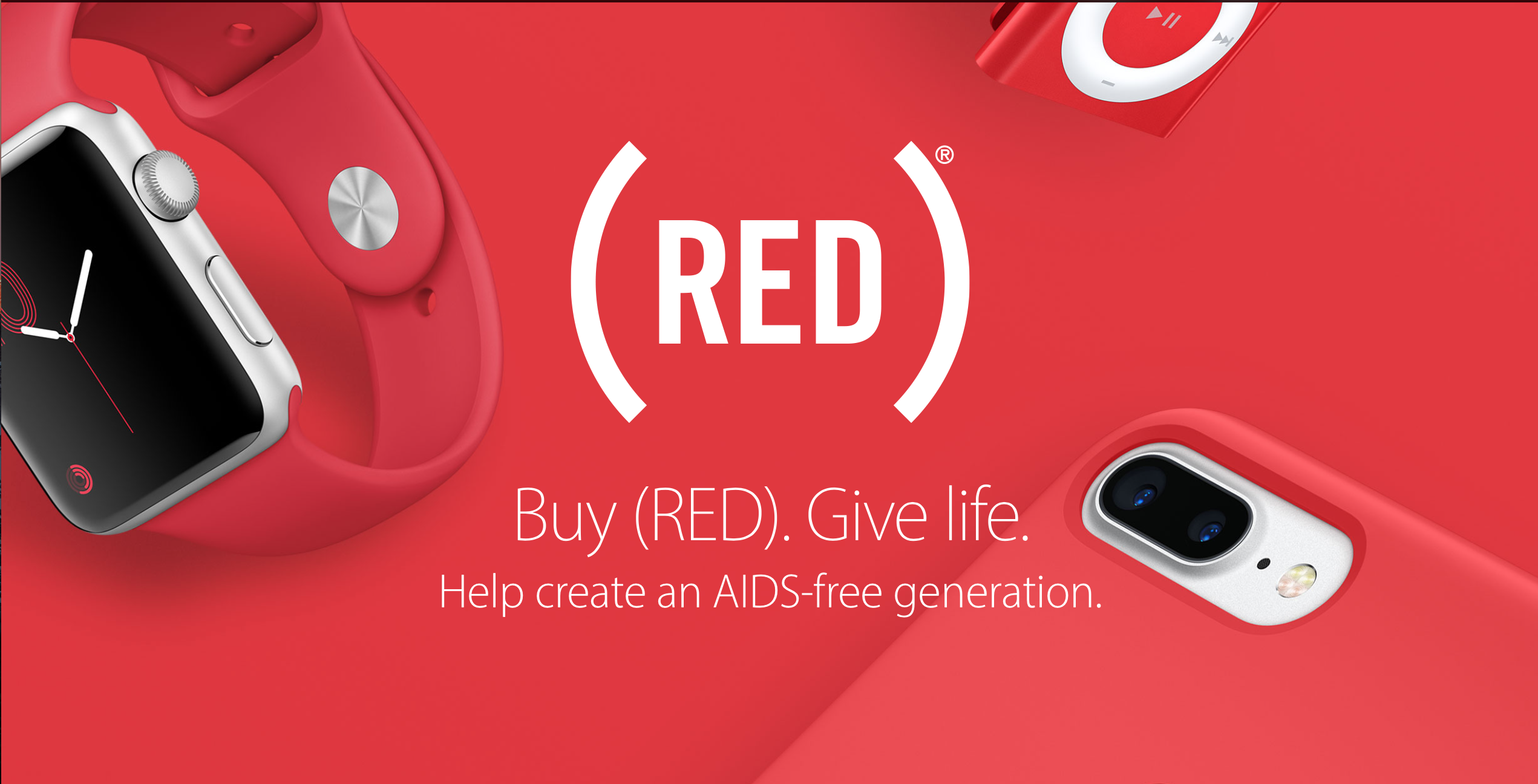 Apple phủ đỏ (RED) ủng hộ ngày phòng chống AIDS